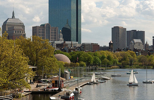 View of Boston Skyline from the Charles River